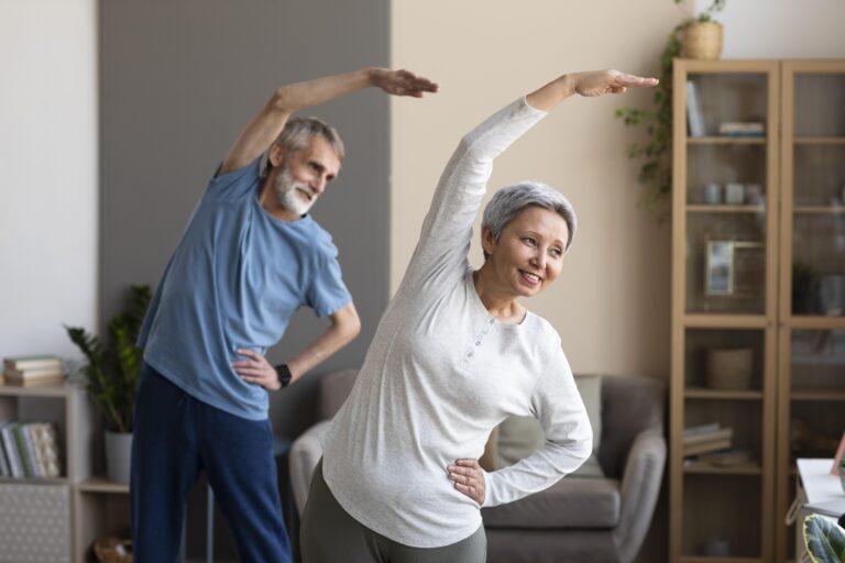 senior yoga exercises , Healthy Aging