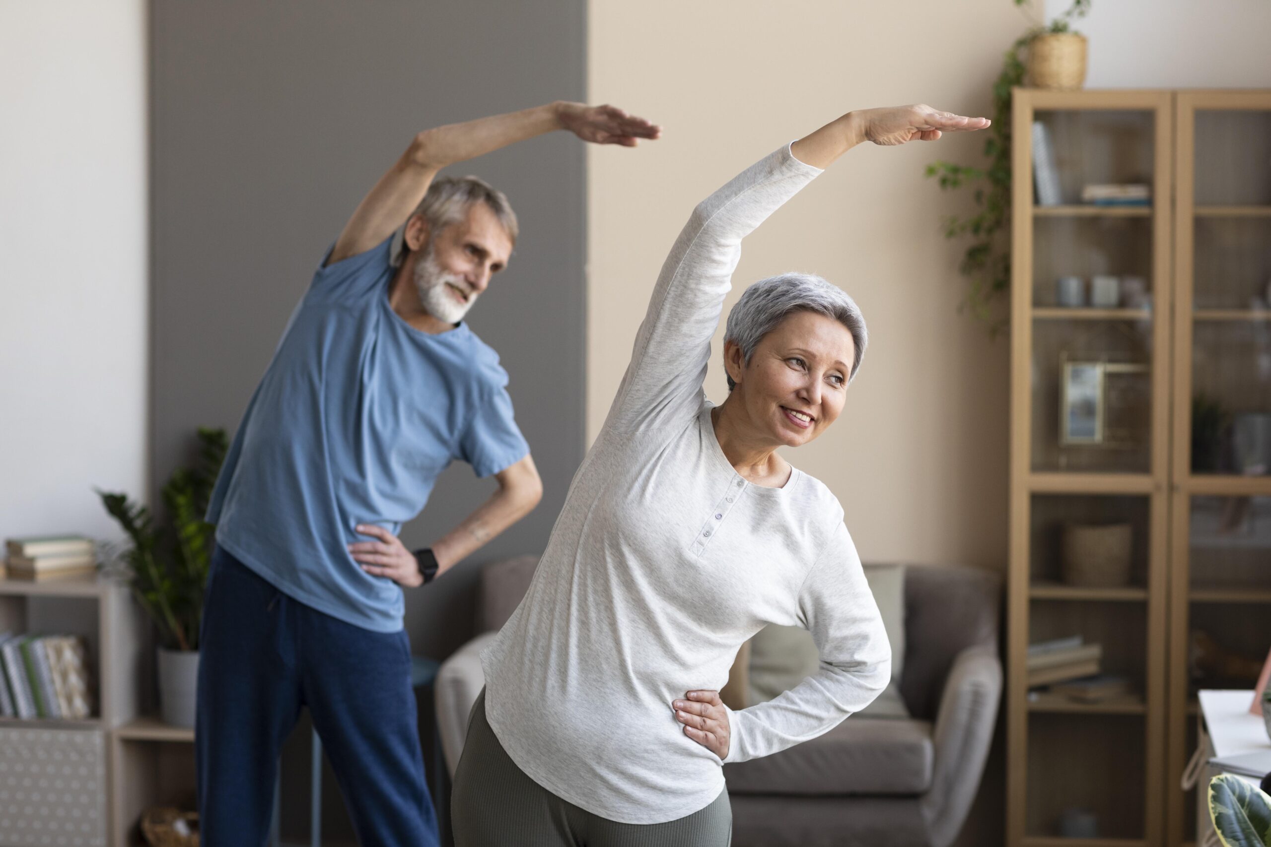 senior yoga exercises , Healthy Aging
